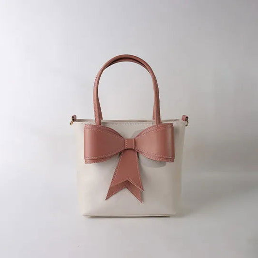 Bow Mini Tote - White - Bag Sphere